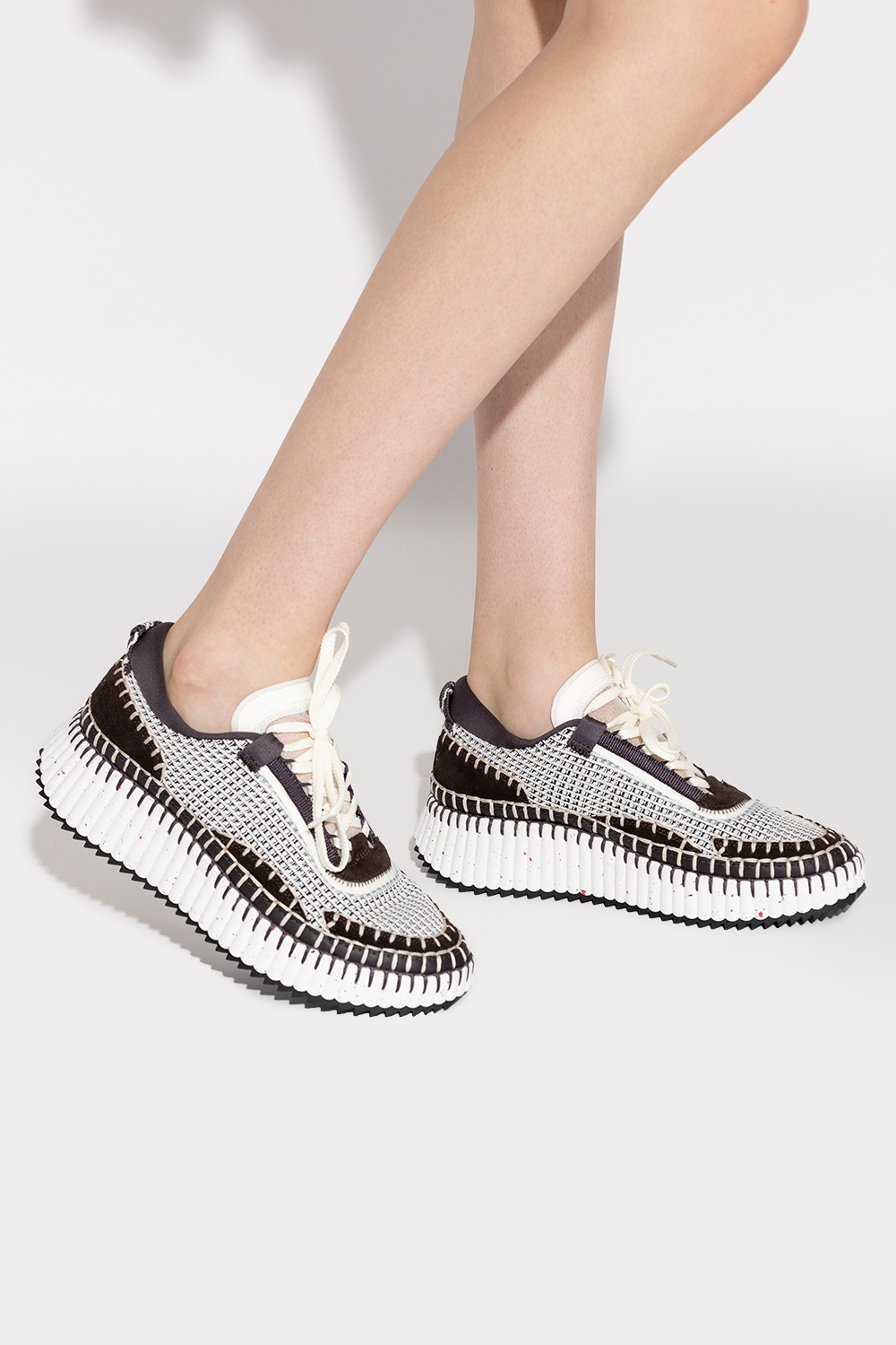 Chloe snake fashion sneakers